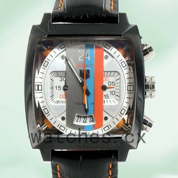 Tag Heuer Monaco MonacoWSL001 Men’s 40mm White Dial Japanese Quartz
