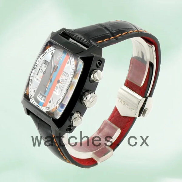 Tag Heuer Monaco MonacoWSL001 Men’s 40mm White Dial Japanese Quartz - Image 3