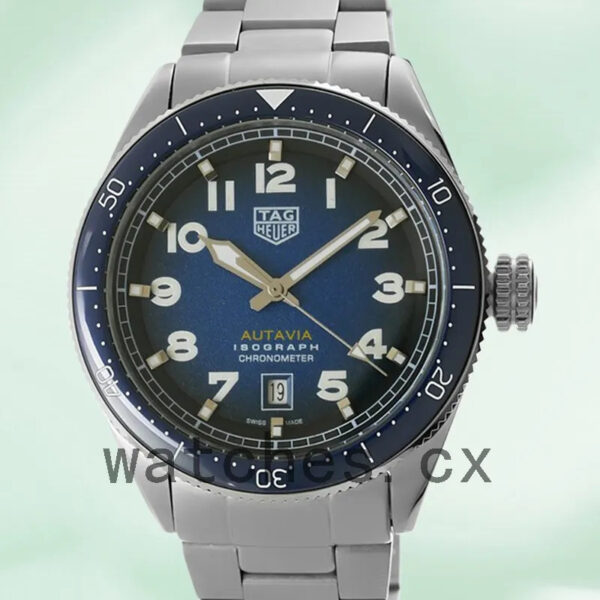 Tag Heuer Autavia Men’s 44mm WBE5116.EB0173 Bracelet Blue Dial