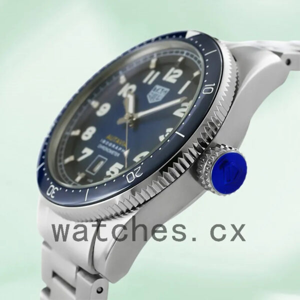 Tag Heuer Autavia Men’s 44mm WBE5116.EB0173 Bracelet Blue Dial - Image 3