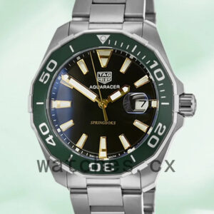 Tag Heuer Aquaracer AquaracerBKSB-001 Men 43mm Bracelet Silver-tone