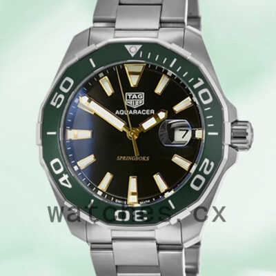 Tag Heuer Aquaracer AquaracerBKSB-001 Men 43mm Bracelet Silver-tone