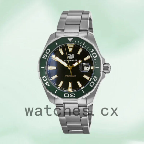 Tag Heuer Aquaracer AquaracerBKSB-001 Men 43mm Bracelet Silver-tone - Image 2