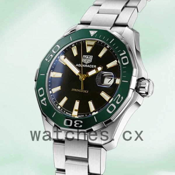 Tag Heuer Aquaracer AquaracerBKSB-001 Men 43mm Bracelet Silver-tone - Image 3