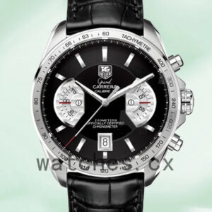 Tag Heuer Grand Carrera CAV511A.FC6225 43mm Men Leather Strap