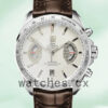 Tag Heuer Grand Carrera 43mm Men CAV511B.FC6231 Silver-tone