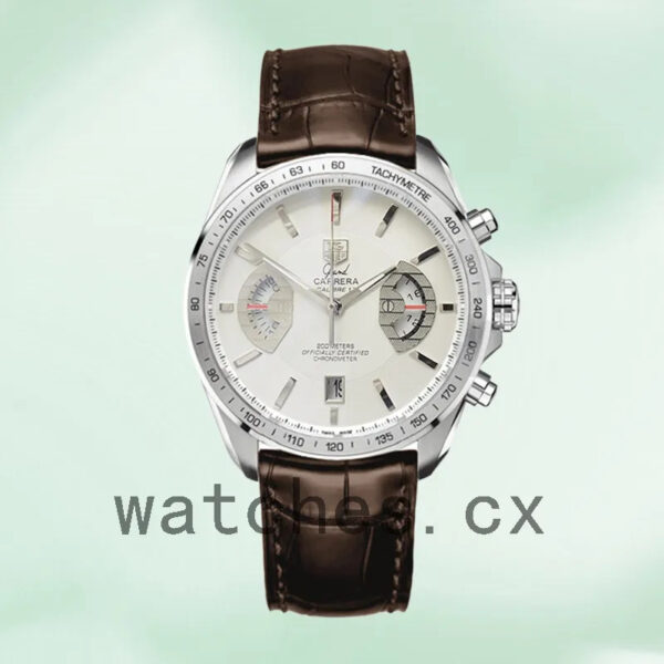 Tag Heuer Grand Carrera 43mm Men CAV511B.FC6231 Silver-tone - Image 2