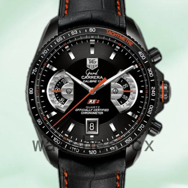 Tag Heuer Grand Carrera 43mm CAV518K.FC6268 Men Leather Strap Quartz