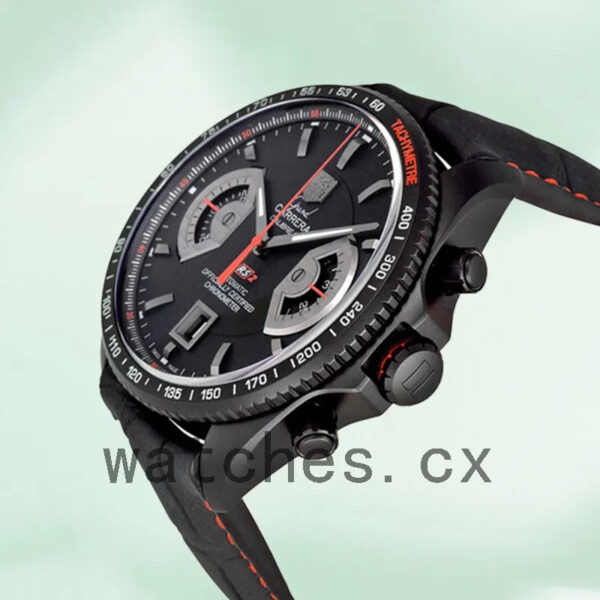 Tag Heuer Grand Carrera 43mm CAV518K.FC6268 Men Leather Strap Quartz - Image 3