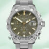 Tag Heuer Aquaracer Men 43mm CAY2112-001 Silver-tone Bracelet
