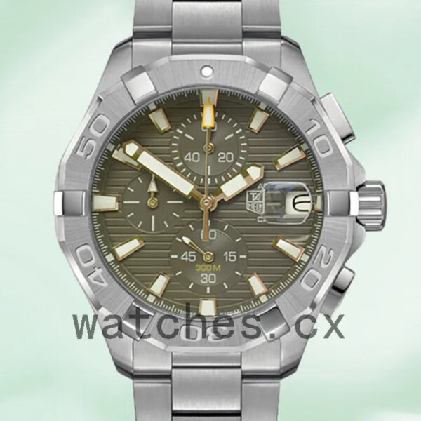 Tag Heuer Aquaracer Men 43mm CAY2112-001 Silver-tone Bracelet