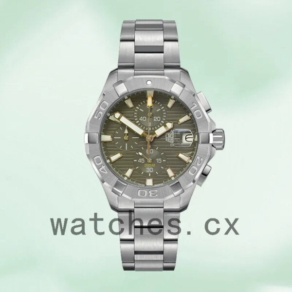 Tag Heuer Aquaracer Men 43mm CAY2112-001 Silver-tone Bracelet - Image 2