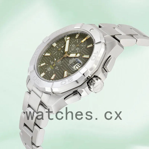 Tag Heuer Aquaracer Men 43mm CAY2112-001 Silver-tone Bracelet - Image 3