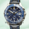 Tag Heuer Aquaracer CAY211A-002 Men 43mm Blue Dial Leather Strap