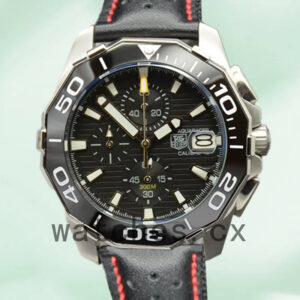 Tag Heuer Aquaracer 43mm CAY211A.FC6361-001 Men Quartz Leather Strap