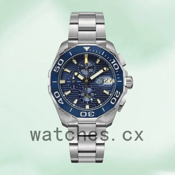 Tag Heuer Aquaracer 43mm CAY211B.BA0927 Men Blue Dial Bracelet - Image 2