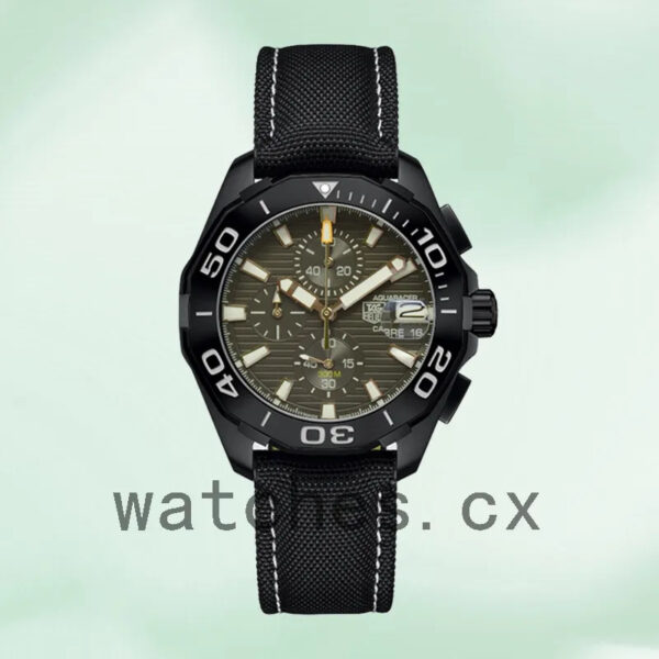 Tag Heuer Aquaracer CAY218A-001 Men 43mm Strap - Image 2