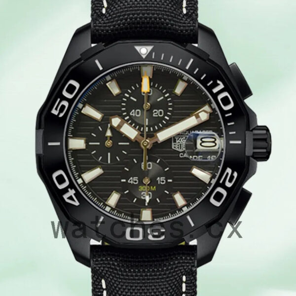 Tag Heuer Aquaracer CAY218A.FC6361 43mm Men Black Dial Strap