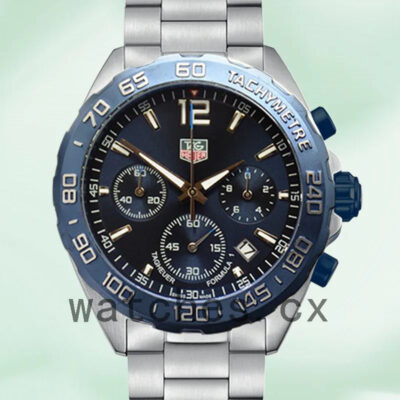 Tag Heuer Formula 1 Men 43mm CAZ1010-001 Silver-tone Blue Dial