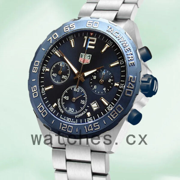 Tag Heuer Formula 1 Men 43mm CAZ1010-001 Silver-tone Blue Dial - Image 3