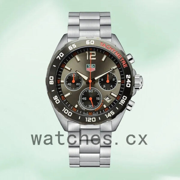 Tag Heuer Formula 1 Men CAZ1014-002 43mm Grey Dial Silver-tone - Image 2