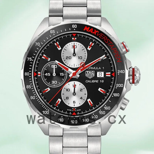 Tag Heuer Formula 1 43mm CAZ2018.BA0970-001 Men Silver-tone Black Dial
