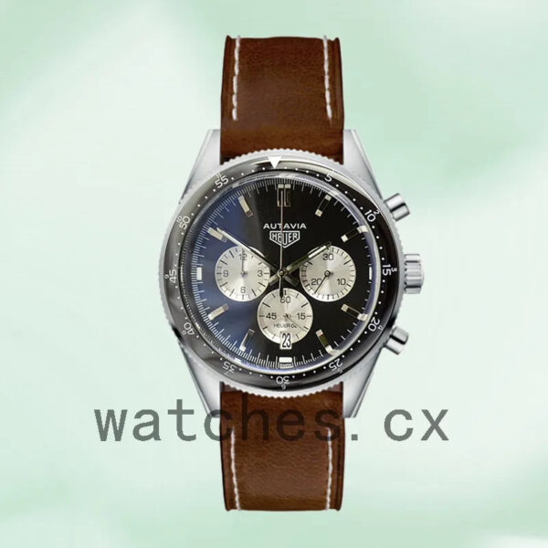 Tag Heuer Autavia 43mm CBE2110-002 Men Leather Strap - Image 2