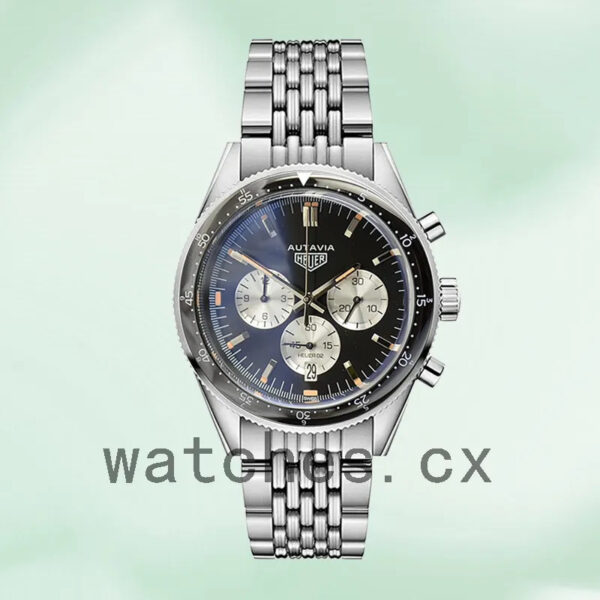 Tag Heuer Autavia 43mm CBE2111-001 Men Bracelet Silver-tone - Image 2