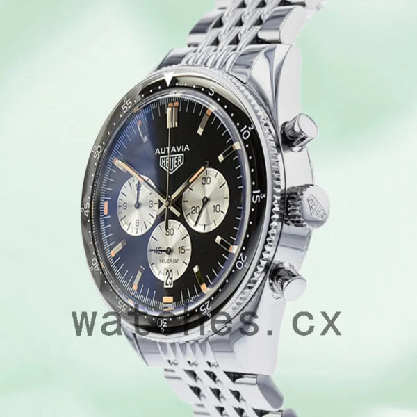 Tag Heuer Autavia 43mm CBE2111-001 Men Bracelet Silver-tone - Image 3