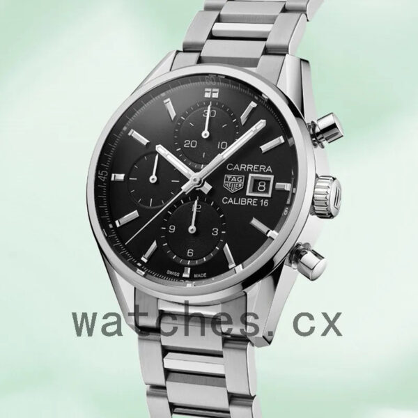 Tag Heuer Carrera CBK2110.BA0715 43mm Men Bracelet Black Dial - Image 3