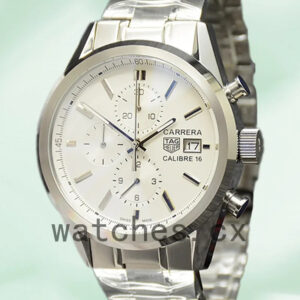 Tag Heuer Carrera 43mm Men CBK2112-001 White Dial Quartz