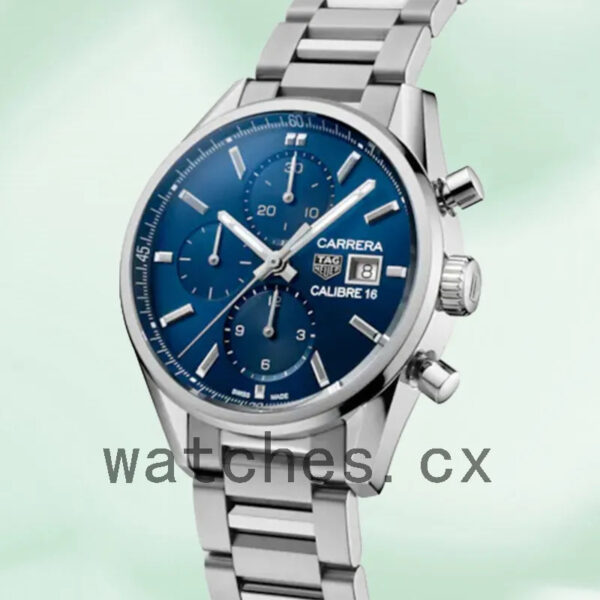 Tag Heuer Carrera 43mm CBK2112.BA0715 Men Bracelet Blue Dial - Image 3