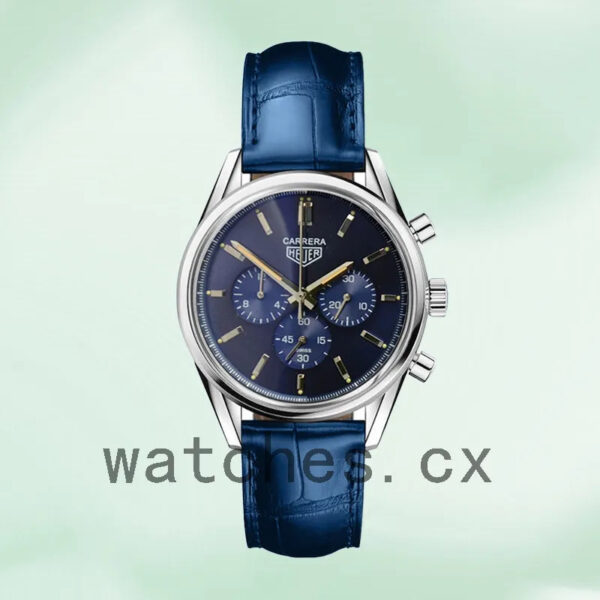 Tag Heuer Carrera Men CBK221B-001 43mm Blue Dial Quartz - Image 2