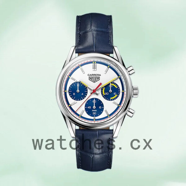 Tag Heuer Carrera 43mm CBK221C.FC6488 Men White Dial - Image 2