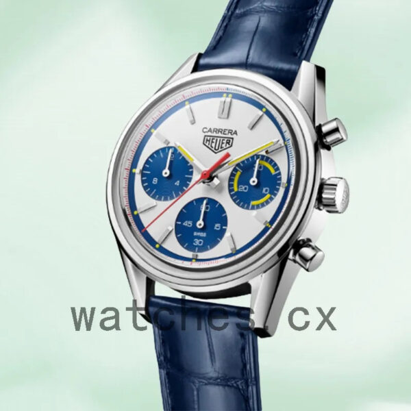 Tag Heuer Carrera 43mm CBK221C.FC6488 Men White Dial - Image 3