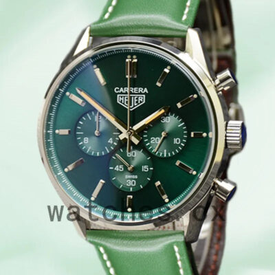 Tag Heuer Carrera 43mm Men CBK221F.FC6479-001 Leather Strap