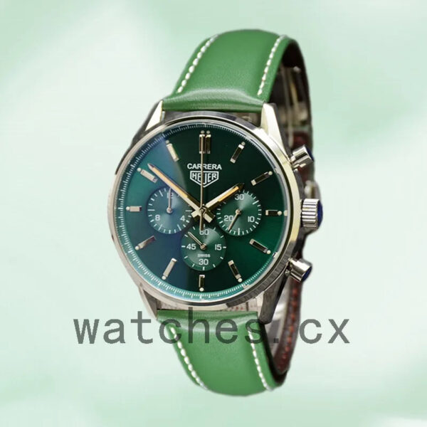 Tag Heuer Carrera 43mm Men CBK221F.FC6479-001 Leather Strap - Image 2