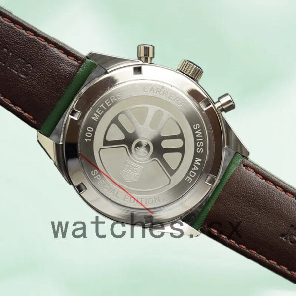 Tag Heuer Carrera 43mm Men CBK221F.FC6479-001 Leather Strap - Image 4