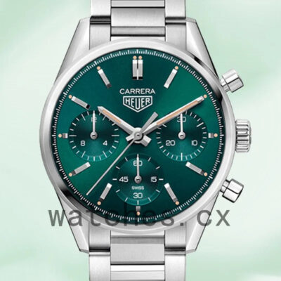 Tag Heuer Carrera Men 43mm CBK221F.FC6479-002 Silver-tone Bracelet