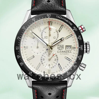Tag Heuer Carrera 43mm Men CBM2110-003 White Dial