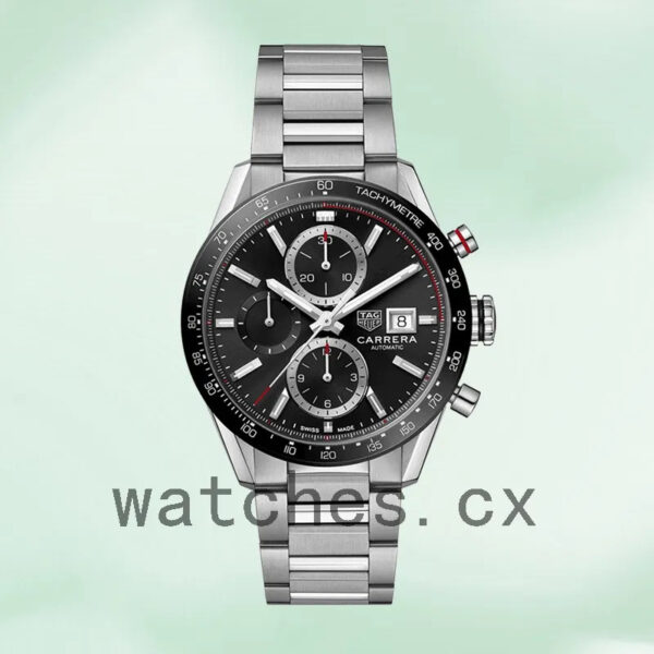 Tag Heuer Carrera 43mm Men CBM2110.BA0651 Black Dial - Image 2