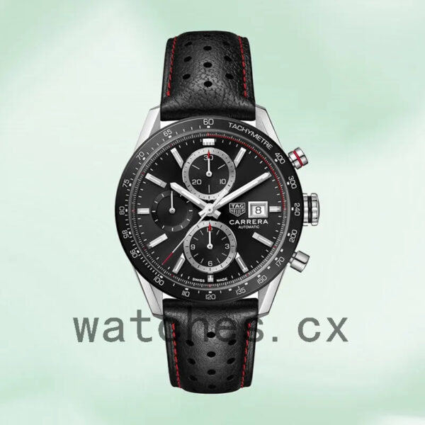 Tag Heuer Carrera Men 43mm CBM2110.FC6454 Quartz Black Dial - Image 2