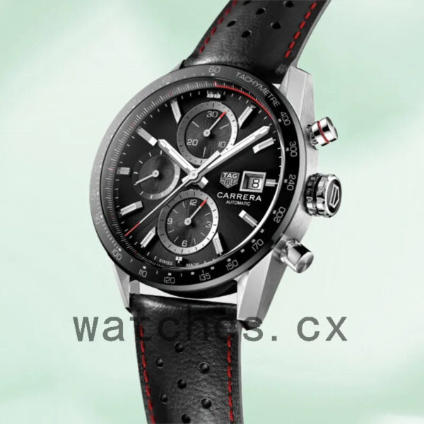 Tag Heuer Carrera Men 43mm CBM2110.FC6454 Quartz Black Dial - Image 3