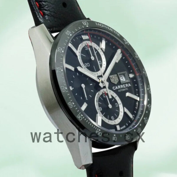 Tag Heuer Carrera Men 43mm CBM2110.FC6454 Quartz Black Dial - Image 4