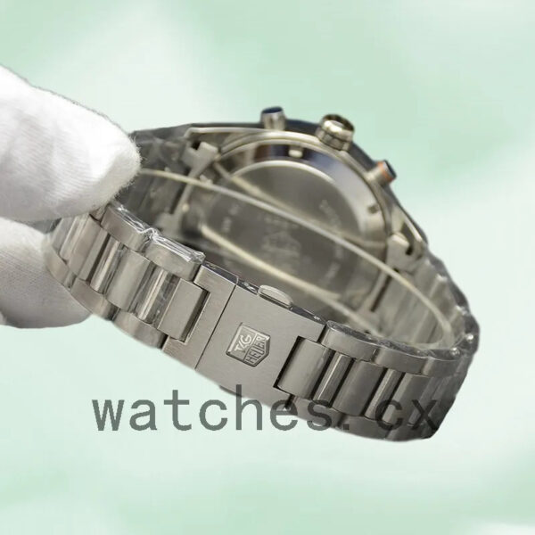Tag Heuer Carrera CBM2112.BA0651 Men 43mm Blue Dial Bracelet - Image 4