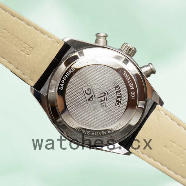 Tag Heuer Carrera CBN2010.BA0642-001 Men 43mm Leather Strap - Image 4