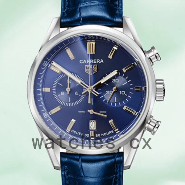 Tag Heuer Carrera Men CBN2011.BA0642-001 43mm Leather Strap Quartz