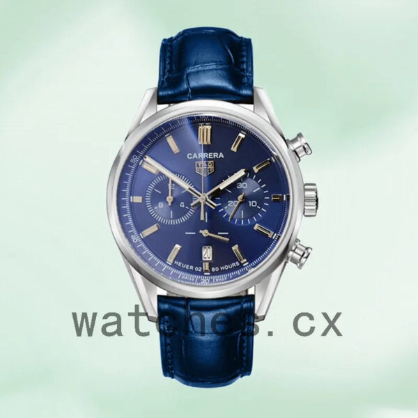 Tag Heuer Carrera Men CBN2011.BA0642-001 43mm Leather Strap Quartz - Image 2