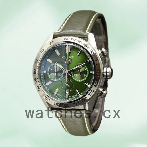 Tag Heuer Carrera 43mm Men CBN2A10.BA0643-001 Green Dial - Image 2