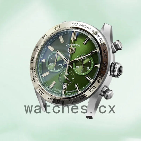 Tag Heuer Carrera 43mm Men CBN2A10.BA0643-001 Green Dial - Image 3